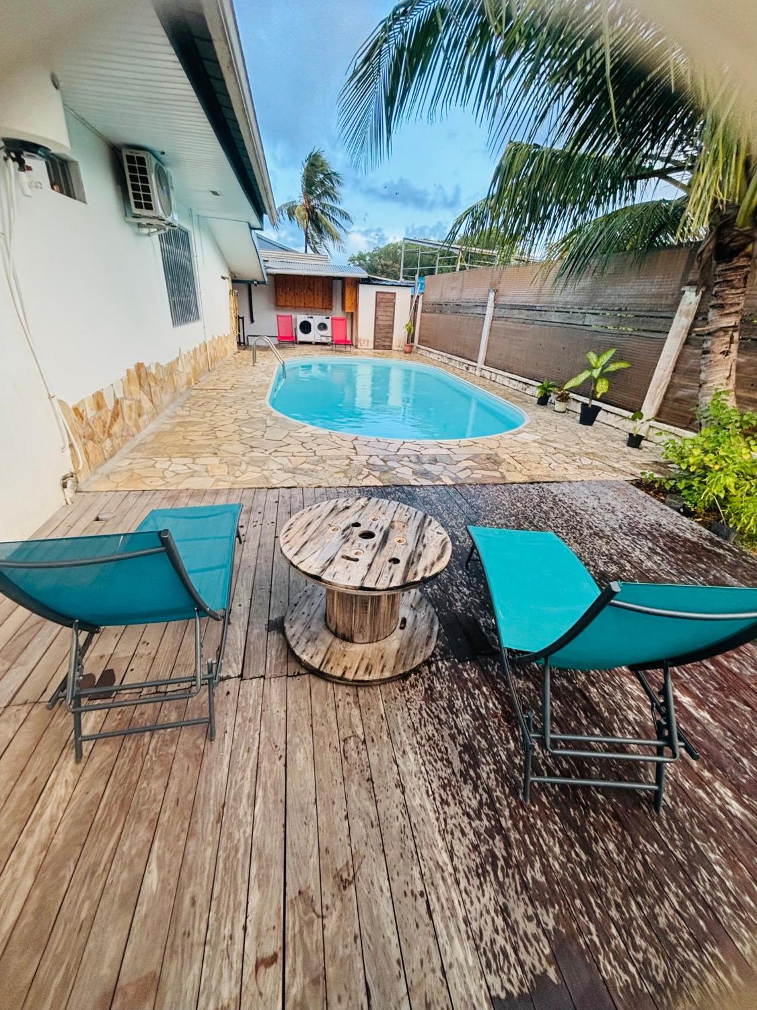 Sermie T2 Climatise Avec Piscine Kourou Exterior foto